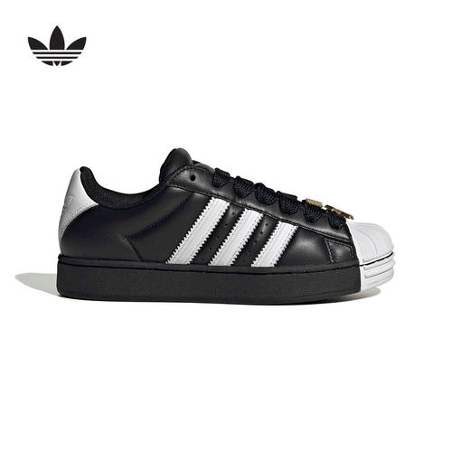 adidas阿迪达斯三叶草贝壳头板鞋2026春女SUPERSTAR休闲鞋 JR7444