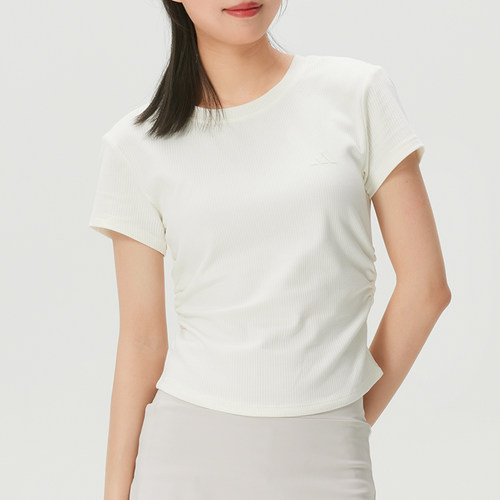 adidas阿迪达斯女子26年夏凉感运动休闲修身短袖T恤KH2654 KR7577
