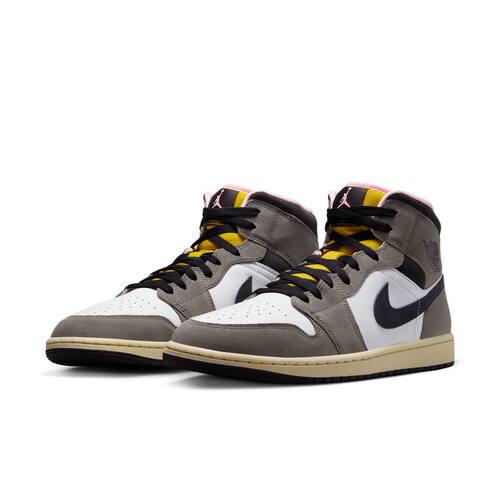 Nike耐克男鞋2025秋季AIR JORDAN 1 AJ1中帮休闲篮球鞋HQ2011-100