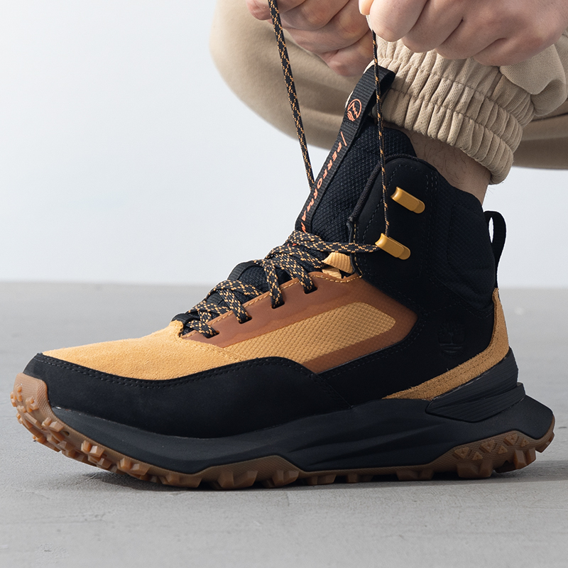 添柏岚男鞋2024新款户外登山鞋中筒运动鞋越野防滑徒步鞋A6DB3EZ0