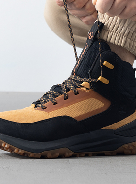 添柏岚男鞋2024新款户外登山鞋中筒运动鞋越野防滑徒步鞋A6DB3EZ0