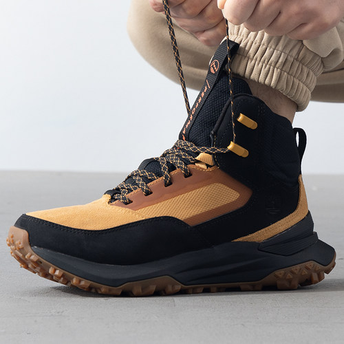 添柏岚男鞋2024新款户外登山鞋中筒运动鞋越野防滑徒步鞋A6DB3EZ0