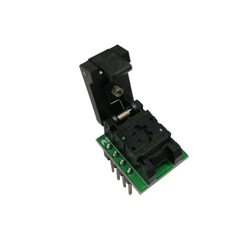 WSON编程座DFN8 2.5*2.5mm0.5间距翻盖探针测试座 MLP8烧写座