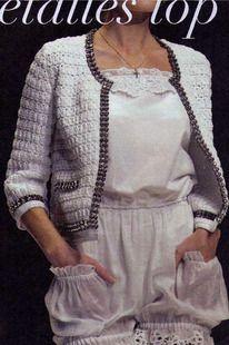 上衣针织衫 手工定制 女装 外套 编织毛衣888 欧美名媛钩花开身时装