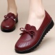 舒适不累脚妈妈鞋 女鞋 单鞋 秋季 皮鞋 防滑休闲软底单鞋 中老年老人鞋