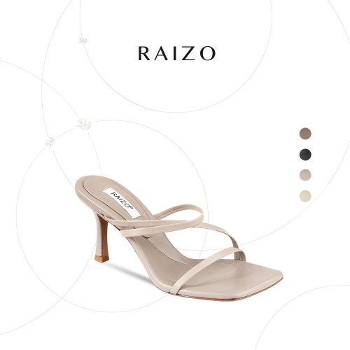 方头细跟女鞋RAIZO胎牛皮