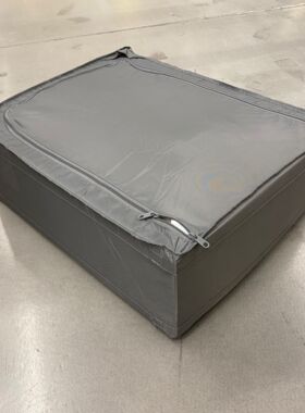 宜家思库布衣服储物袋防潮收纳盒43x53x19cm白黑IKEA正品国内代购