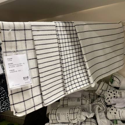 IKEA宜家林妮格厨房用巾擦手巾抹布洗碗擦桌布吸水不掉毛家用清洁