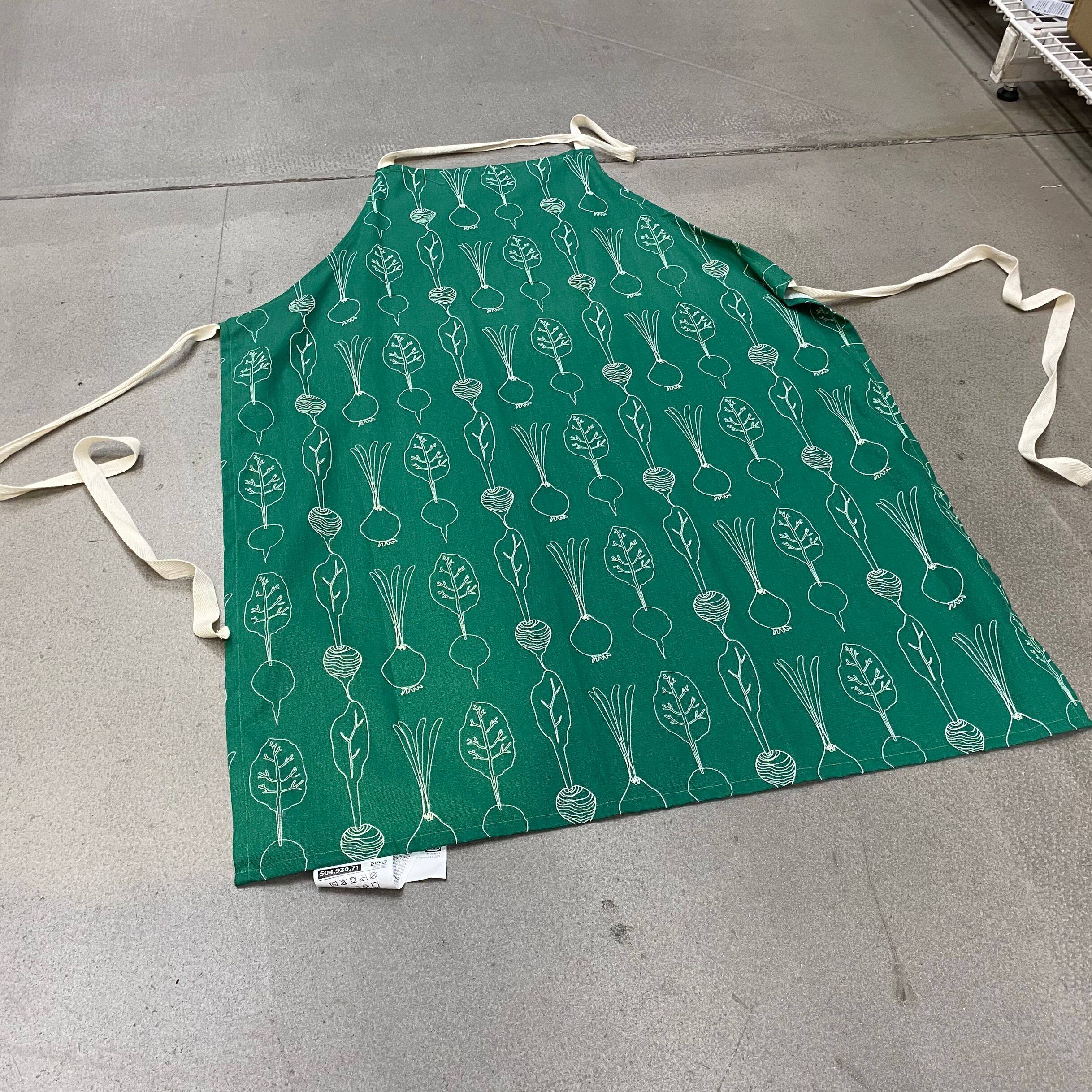 ikea宜家托浮利围裙厨房家用工作服成人做饭罩衣擦手时尚纯棉无袖