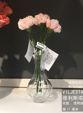 ikea宜家维利斯塔花瓶水养插花