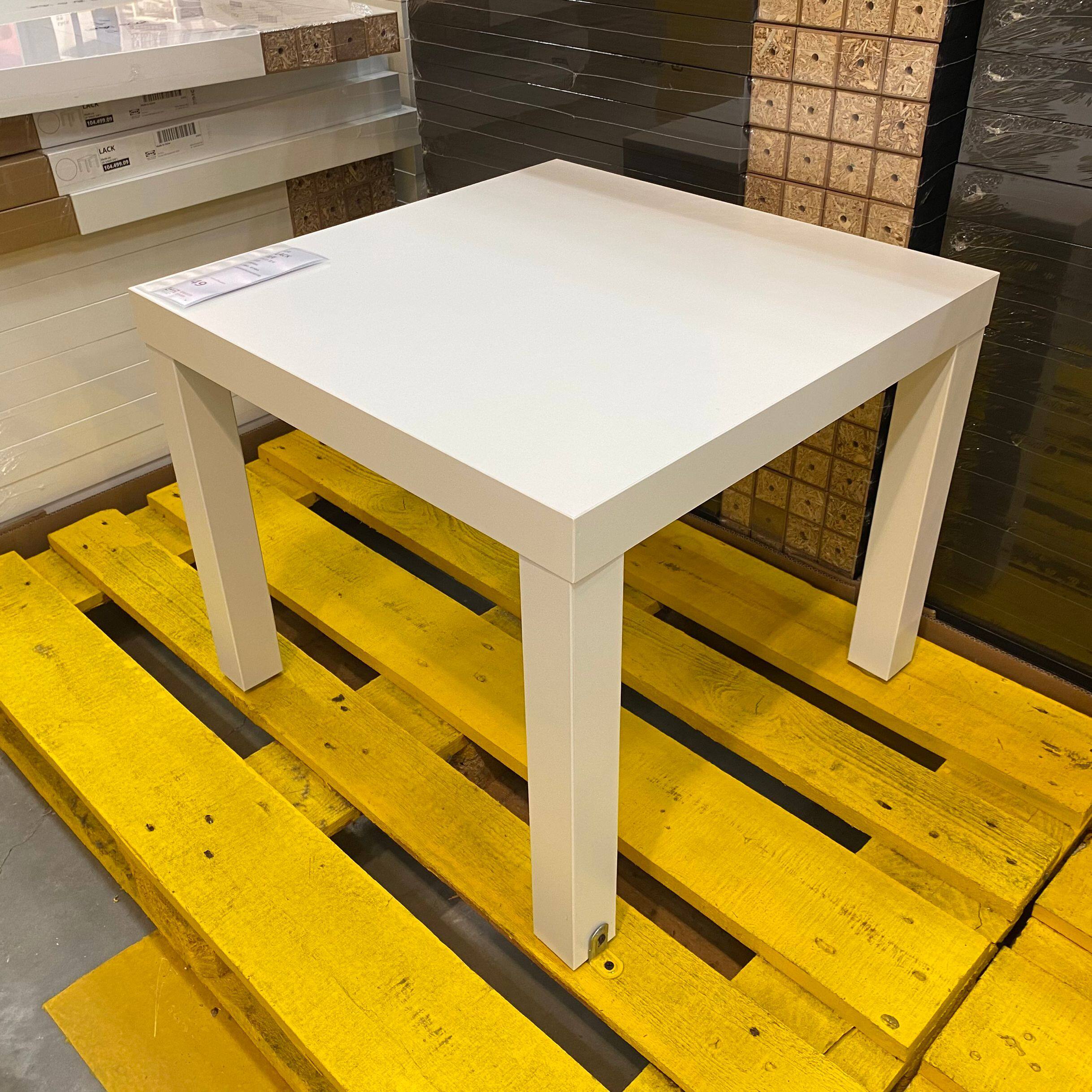 正品ikea宜家国内代购 特价拉克 边桌茶桌白/黑/黑褐色55x55x45cm