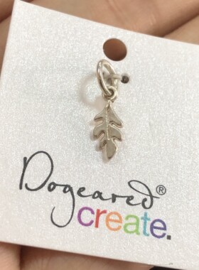 Create系列 DIY配件 橡树叶吊坠 项链手绳挂坠 美国 Dogeared正品