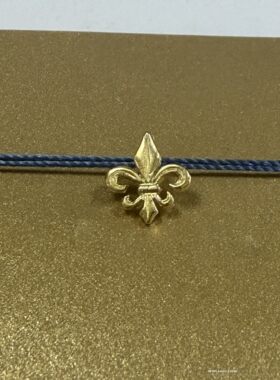 丝线款 银镀金 童军花 吊坠 鸢尾花 许愿项链 美国Dogeared正品