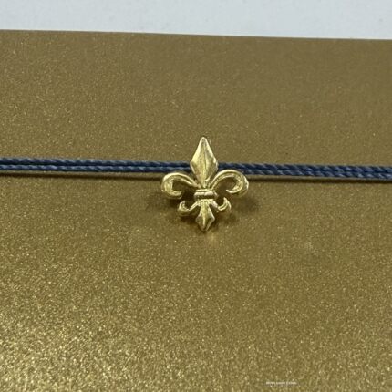 丝线款 银镀金 童军花 吊坠 鸢尾花 许愿项链 美国Dogeared正品