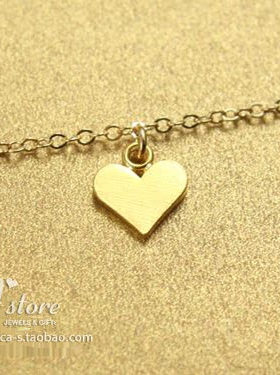 925银镀金链【完美的心】吊坠 许愿手链 美国 Dogeared 正品