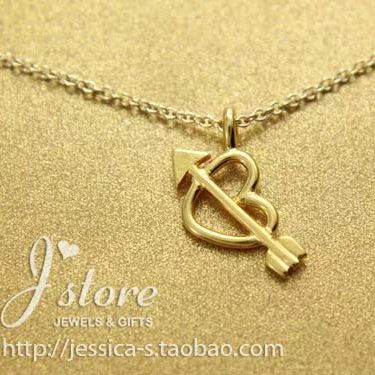 一见倾心银镀金项链一见钟情