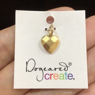 正品 Create系列 Dogeared 項鏈手繩掛墜 DIY配件 切割面桃心吊墜