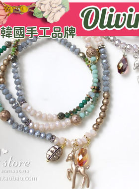 olivine仿水晶两用款手工串珠