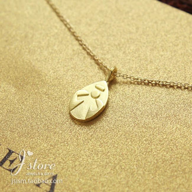 我的天使 许愿项链 925银 银镀金链锁骨链 美国Dogeared正品