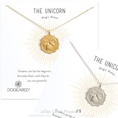 浮雕独角兽硬币项链 美国 长链 ㊣The unicorn Dogeared 正品