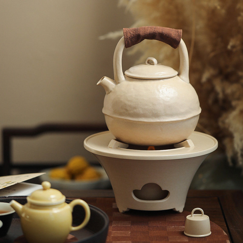 雅辑 围炉煮茶 提梁/侧把烧水壶煮茶温茶炉 酒精灯 茶道t