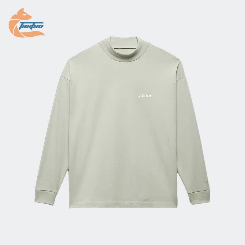 阿迪达斯男女运动半高领长袖卫衣