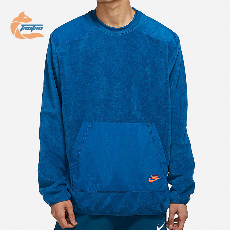 耐克新款男子圆领毛绒卫衣套头衫