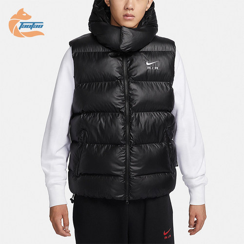 Nike/耐克正品冬季新款男子时尚保暖连帽运动棉马甲FD6428