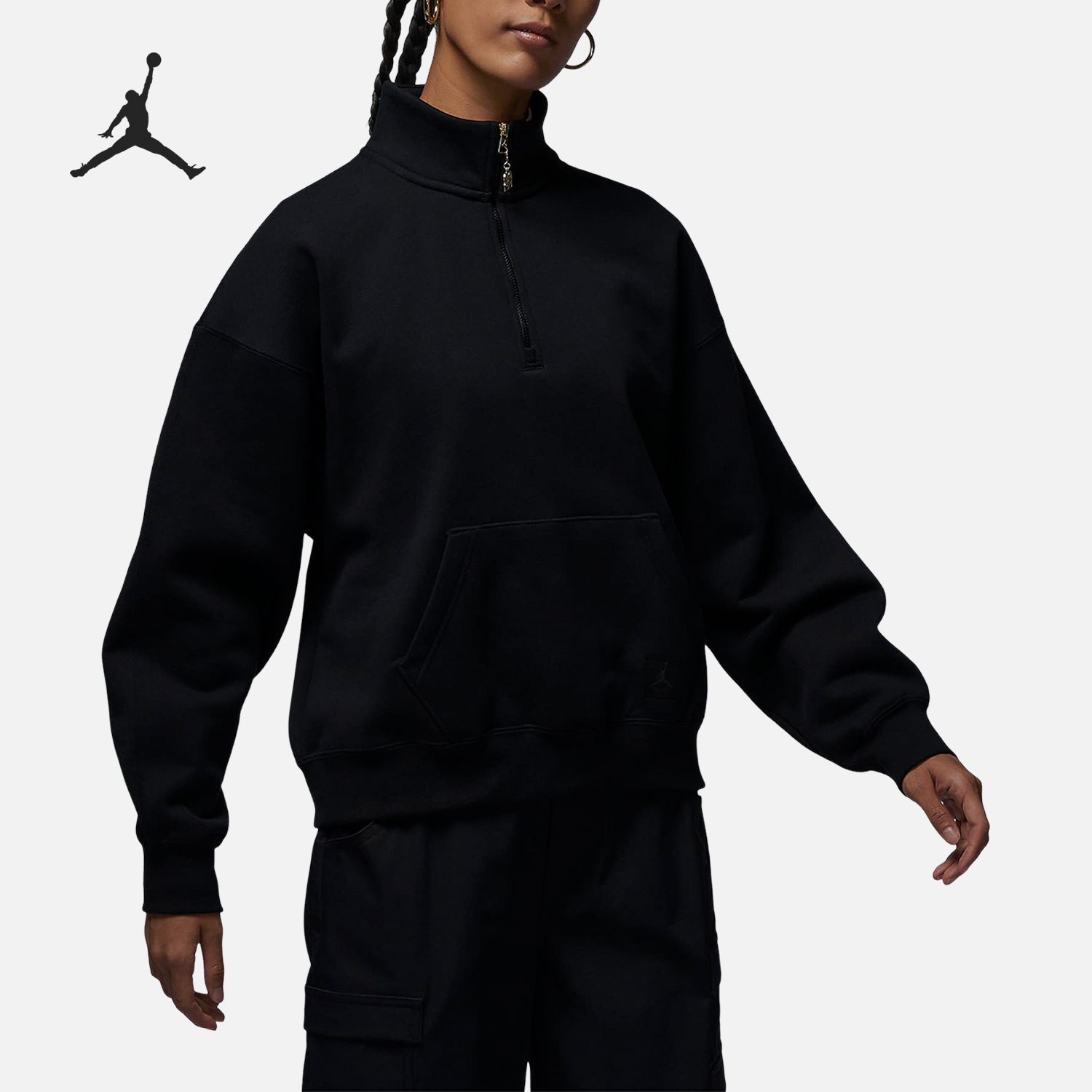 Nike/耐克女子立领半拉链卫衣