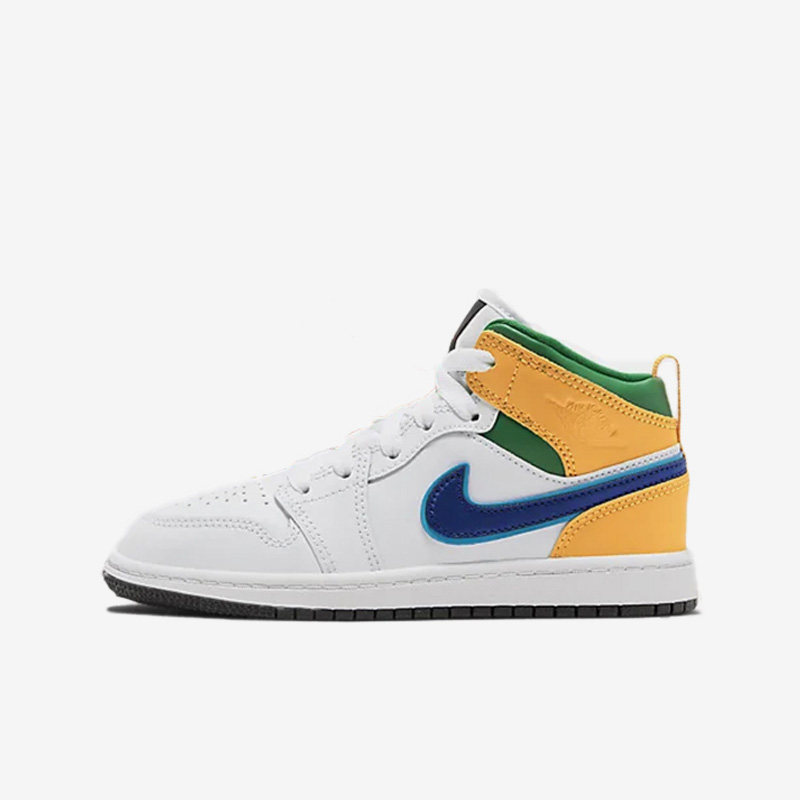 nike/耐克正品 air jordan 1 mid儿童鸳鸯篮球鞋640734-128
