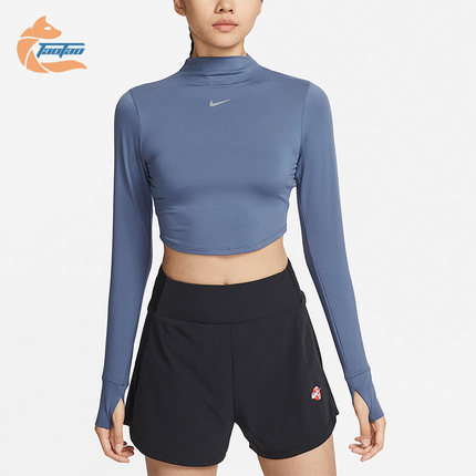 Nike/耐克正品Dri-FIT 女子训练休闲健身长袖T恤FB5277-491