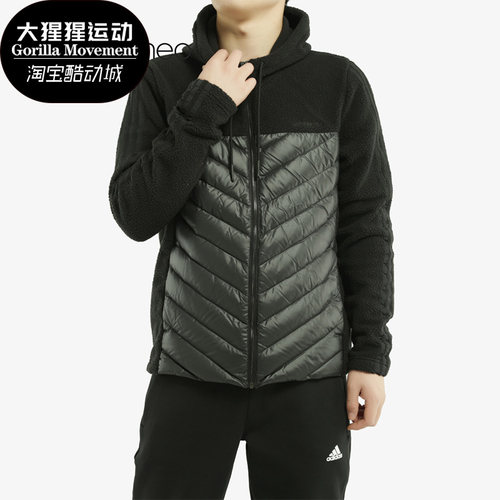 男子休闲短款羽绒服阿迪达斯正品