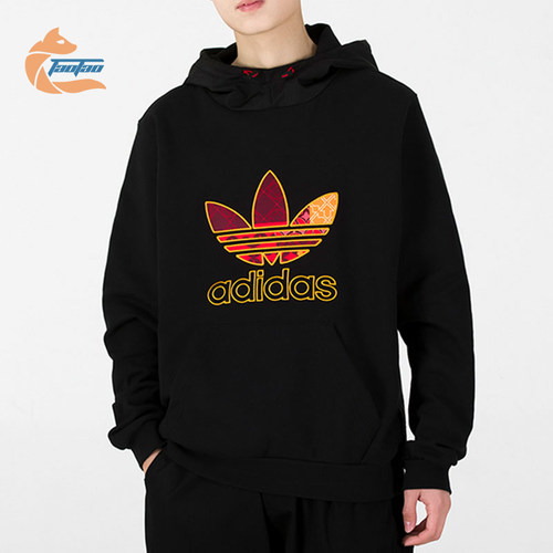 男子运动休闲连帽卫衣阿迪达斯