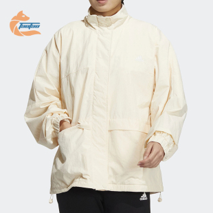 女子运动立领梭织夹克外套HM2805 新款 Adidas 阿迪达斯正品