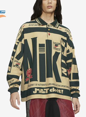Nike/耐克正品x CPFM 联名字母印花男子长袖Polo衫DA2592-397