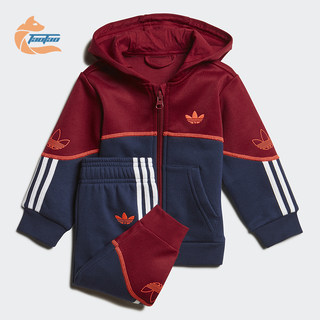 Adidas/阿迪达斯正品婴幼童时尚经典印花休闲运动套装 FM4449