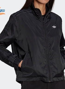 Adidas/阿迪达斯正品三叶草女子人造毛皮草休闲夹克外套 HC6600