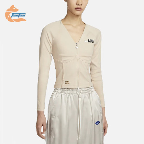 Nike/耐克正品2023新款女子休闲运动鱼骨开衫外套FD4797-126