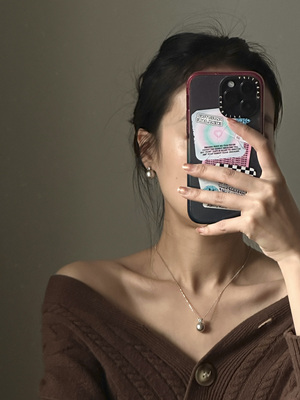 WHYs施家珍珠戴妃款纯银项链