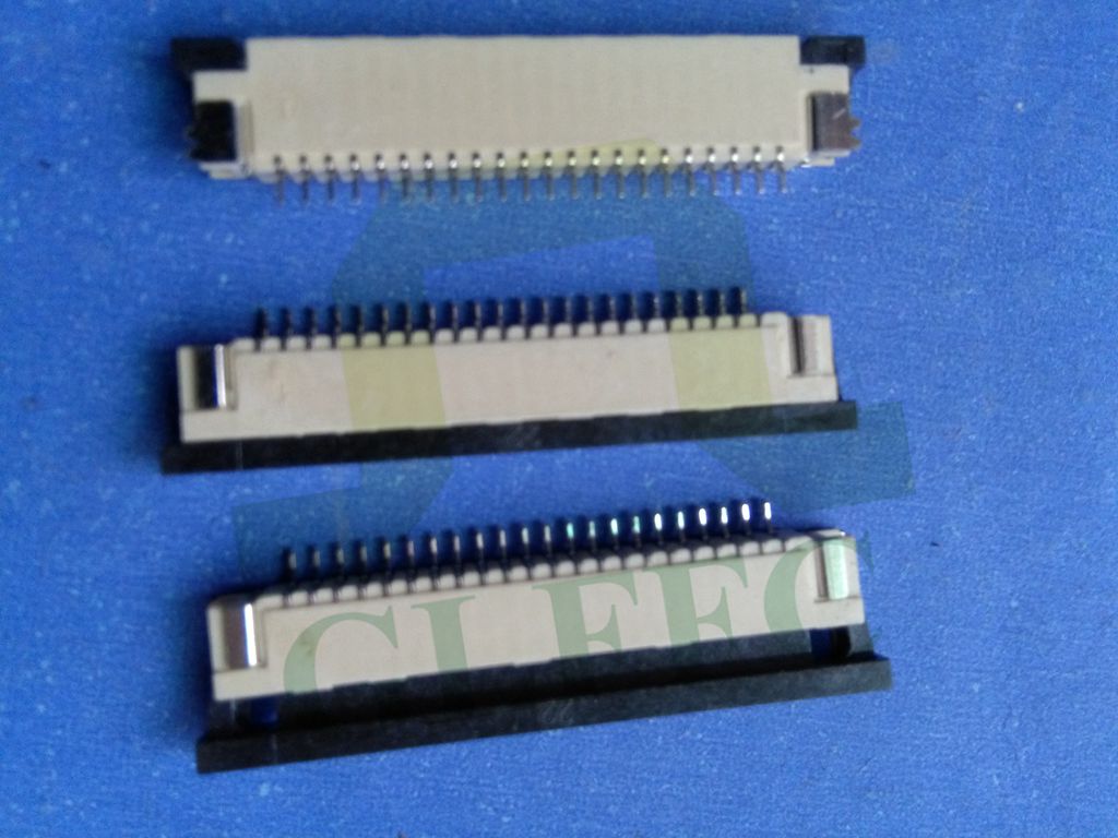 工厂直销 1.0MMFFC连接器 FPC插座 下接触抽屉贴片22P针