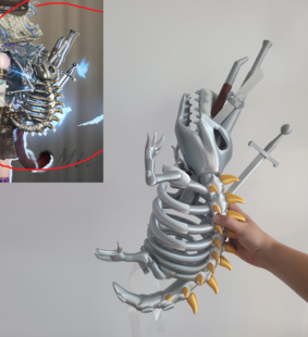 第五人格幻灯师于此岸赴宴龙骨cos道具兽骨背包