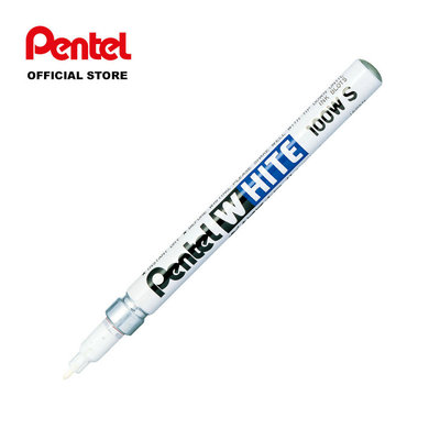 Pentel White Permanent Marker, Fine (Pentel 100W-SD)  1 Each