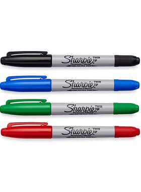 Sharpie Permanent Markers Twin-Tip 富士康产线用 记号 标记笔