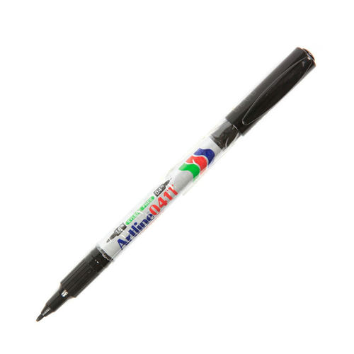 Artline雅丽EK-041T小双头油性记号笔 黑色Permanent Marker