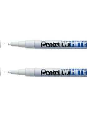 日本派通油漆笔 100WF Pentel WHITE   超极细 白色标记笔