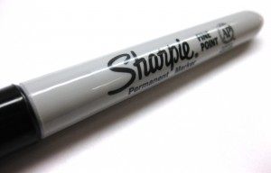 SHARPIE 30001 영구 마커 파인 포인트 검정색