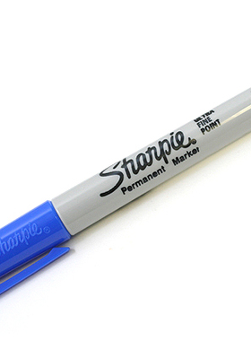 美国三福记号笔sharpie 37003  蓝色油性笔0.5 Ultra Fine Point