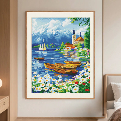 十字绣2025新款海边风景治愈性