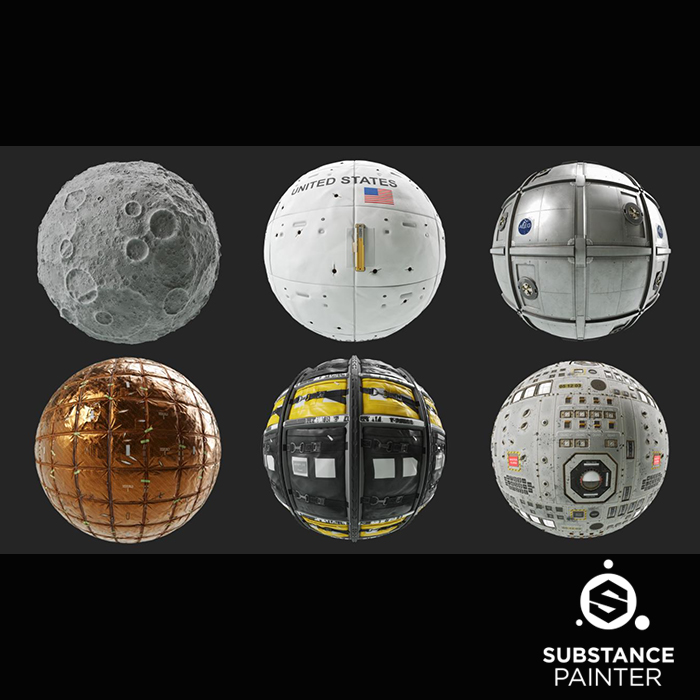 Substance 15组太空主题科幻材料sbsar&sbs材质