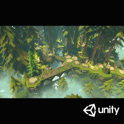 Unity3D 风格化自然环境包HexTile Nature Pack1.3